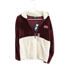 NEW Mississippi State Bully Collegiate Women XS quarter-zip Pullover Fleece